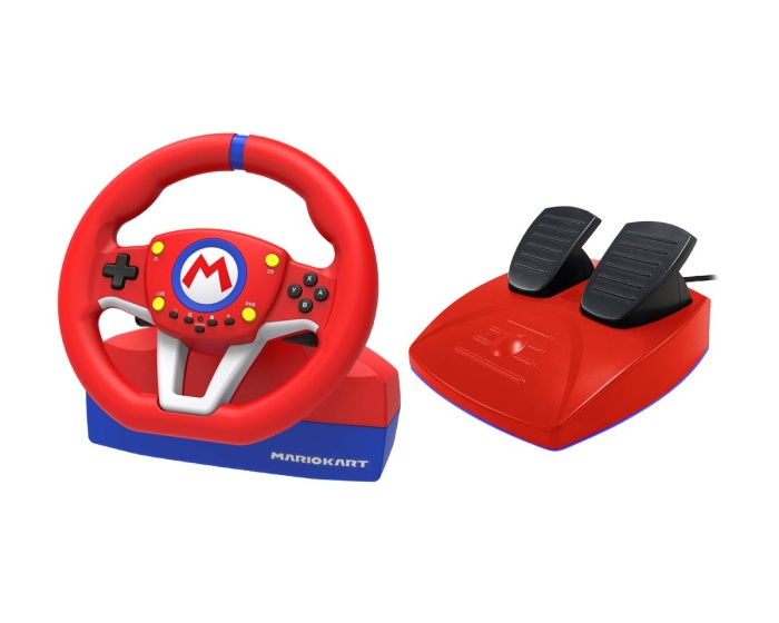 Mario Kart Racing Wheel Pro Mini till Nintendo Switch -rattipoljinyhdistelmä