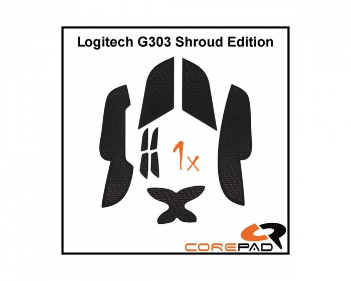 Grips Logitech G303 Shroud Edition - Musta