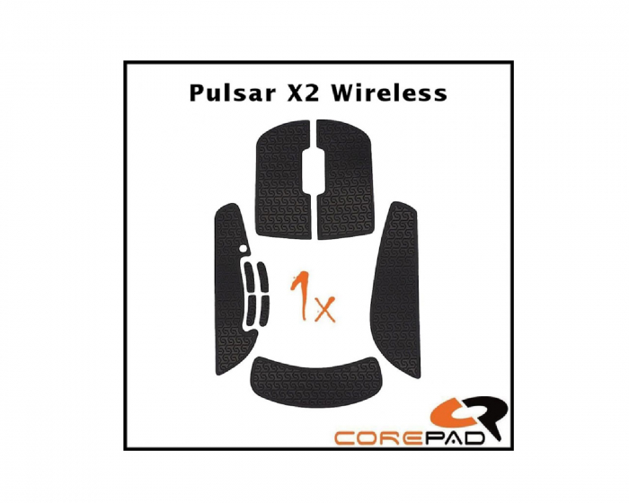 Soft Grips Pulsar X2 / X2V2 Wireless - Musta