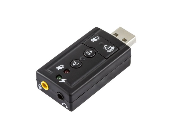 Deltaco Äänikortti USB-väylään 7.1 2x 3,5mm