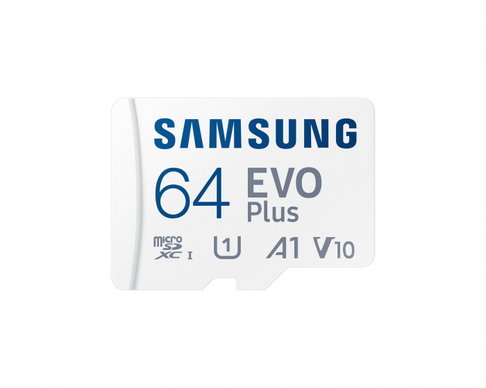 Samsung EVO Plus microSDXC 64GB & SD adapter - Muistikortti