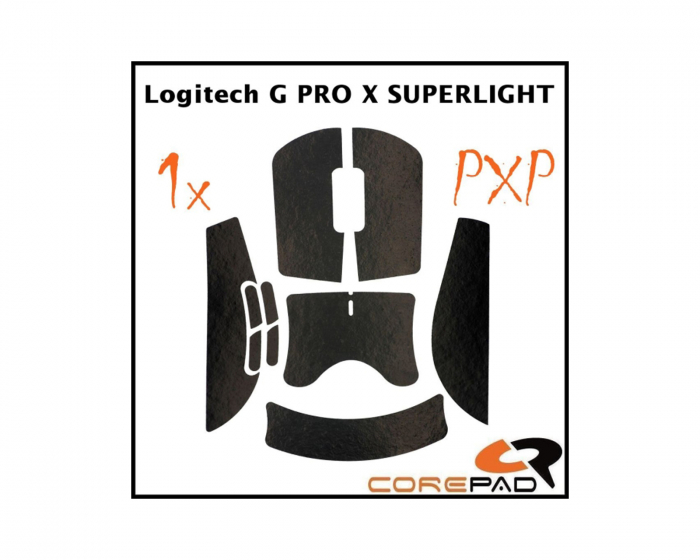 Corepad PXP Grips Logitech G Pro X Superlight 2 - Black
