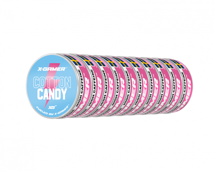 X-Gamer Pouch Energy - Cotton Candy (10 kpl)