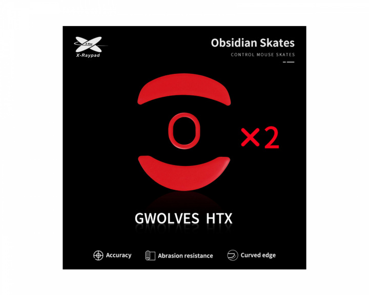 X-raypad Obsidian Mouse Skates G-Wolves HTX 4K/HTX ACE