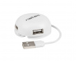 Bumblebee Valkoinen 2.0 USB Hub 4 Ports -Adapteri