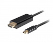 USB-C > HDMI Kaapeli 4k 60Hz Musta - 1m