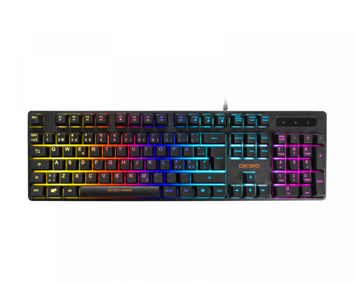 Deltaco Gaming DK310 Näppäimistö Valkoinen [Outemu Red]