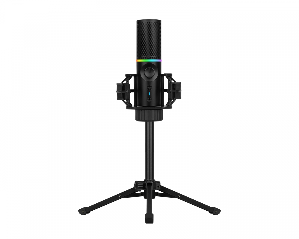 Streamplify MIC - RGB Tripod Mikrofoni - Musta