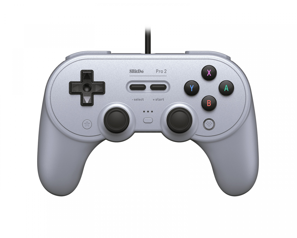 8Bitdo Pro 2 Wired Gamepad PC/Switch - Gray Edition