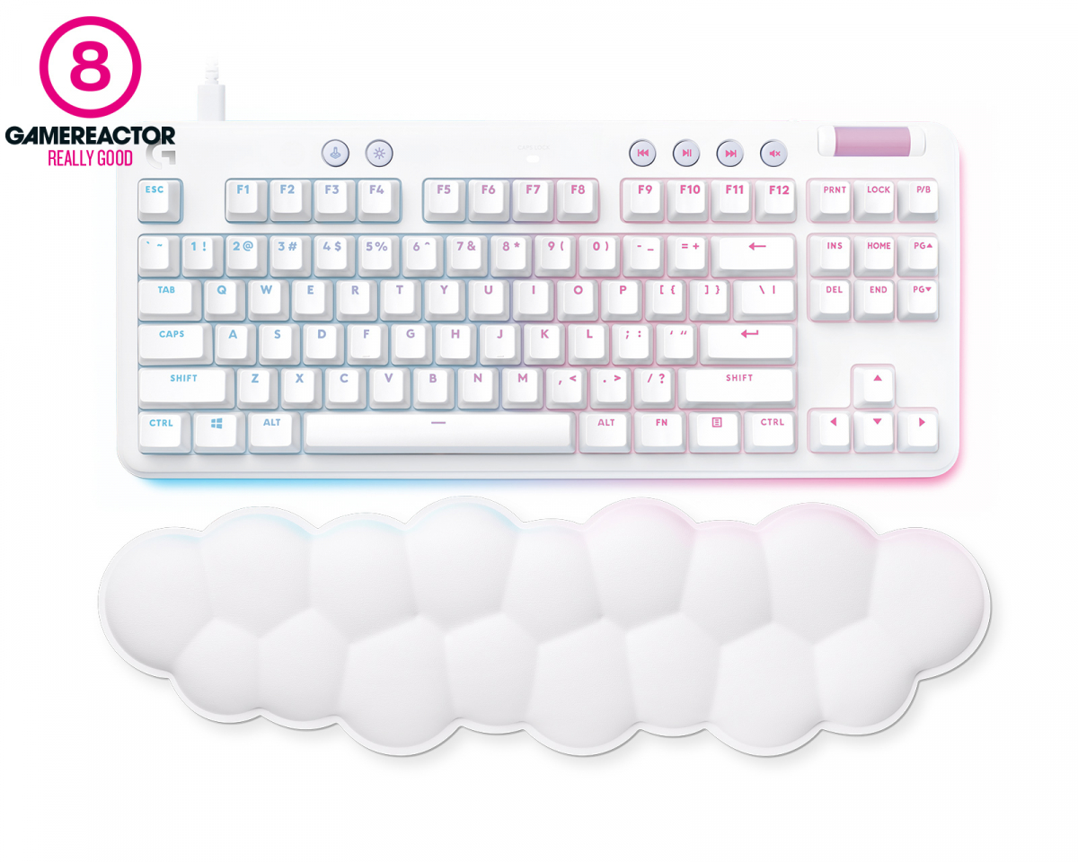 Logitech G713 Pelinäppäimistö RGB TKL [GX Brown] - Off White