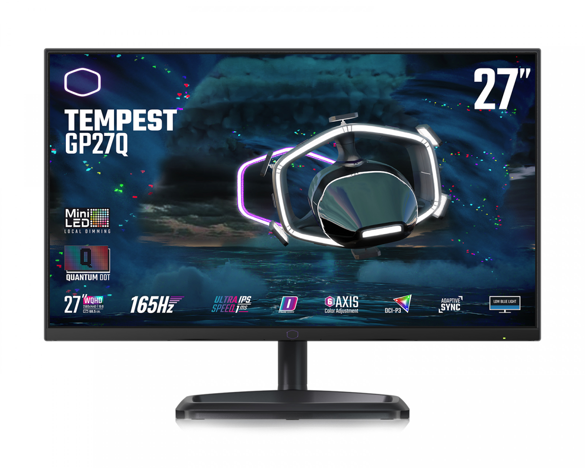Cooler Master Tempest GP27Q 27" QHD IPS 165Hz Mini LED Pelimonitori