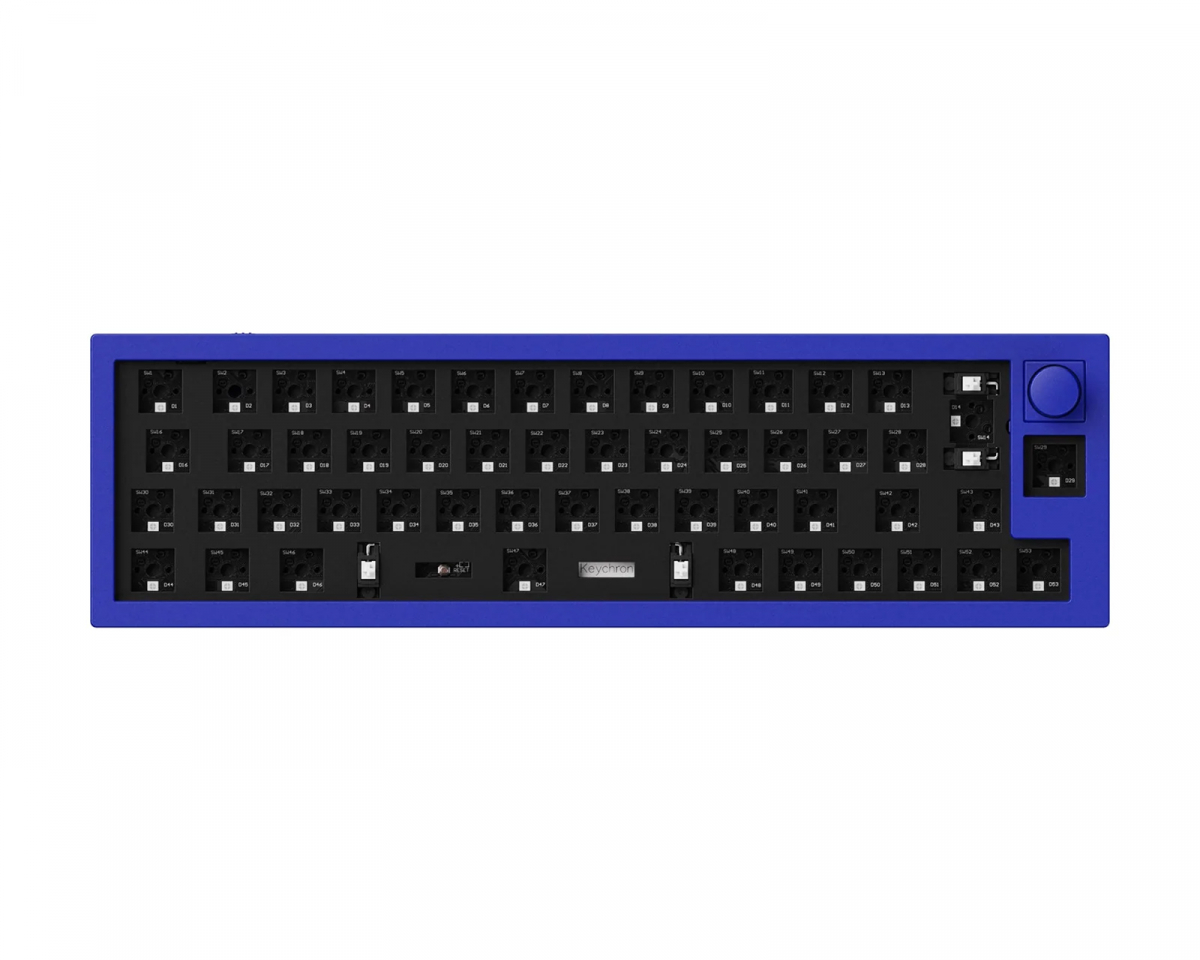 Keychron Q9 QMK 40% ISO Barebone Knob Version RGB Hot-Swap - Sininen
