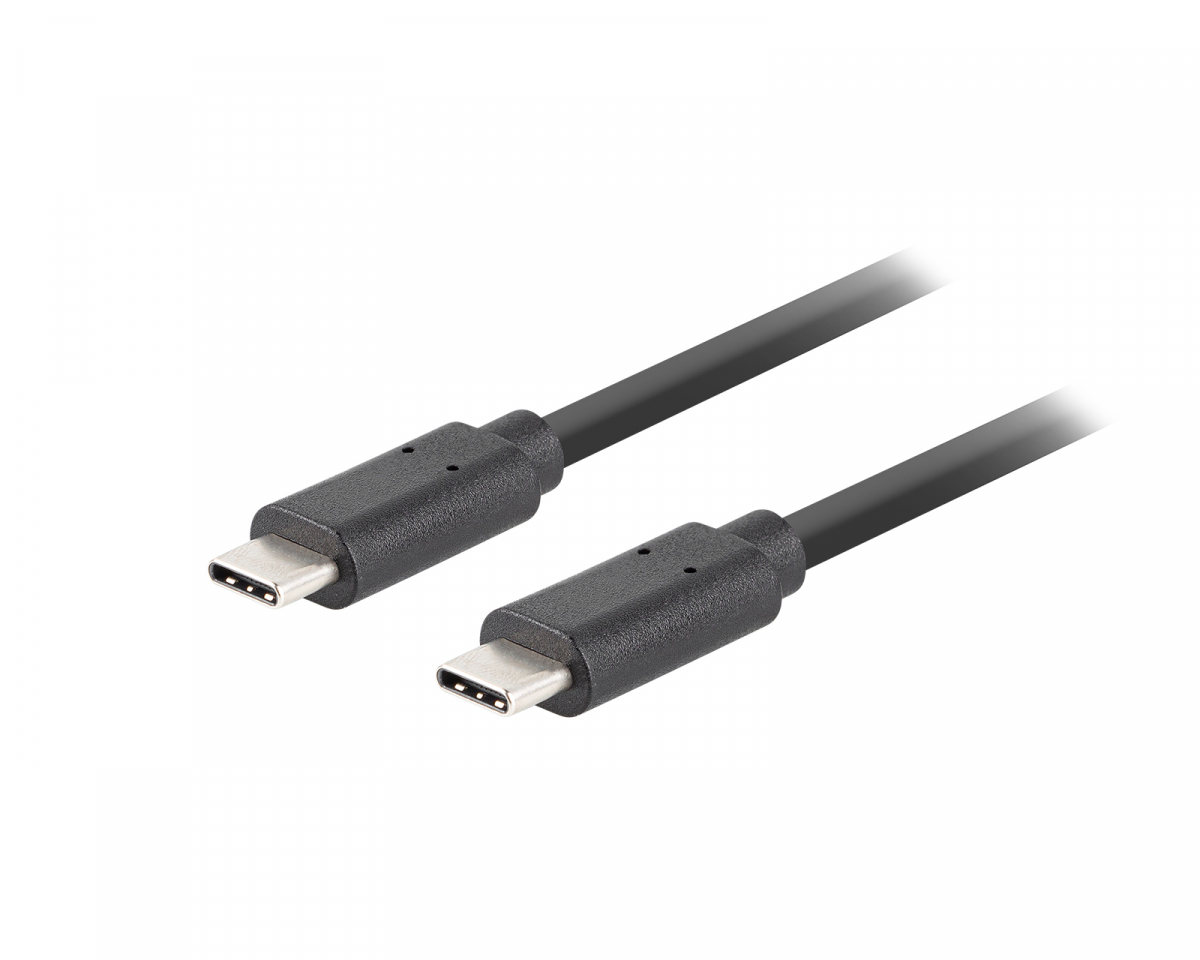 Lanberg USB-C Kaapeli 3.1 Gen 2 (10GB/s) PD100W Musta - 1m