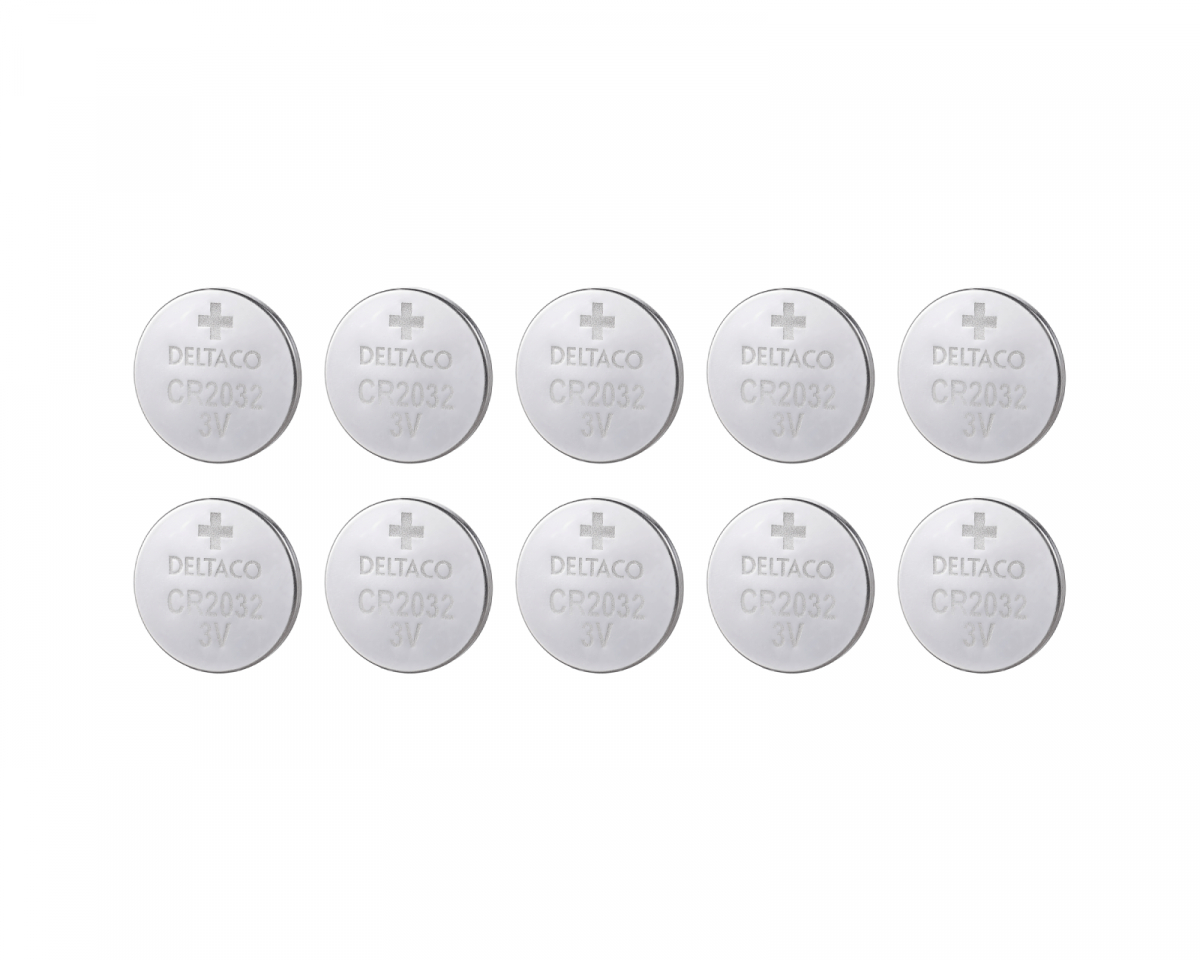 Deltaco Ultimate Litiumnappiparisto CR2032 3V - 10kpl