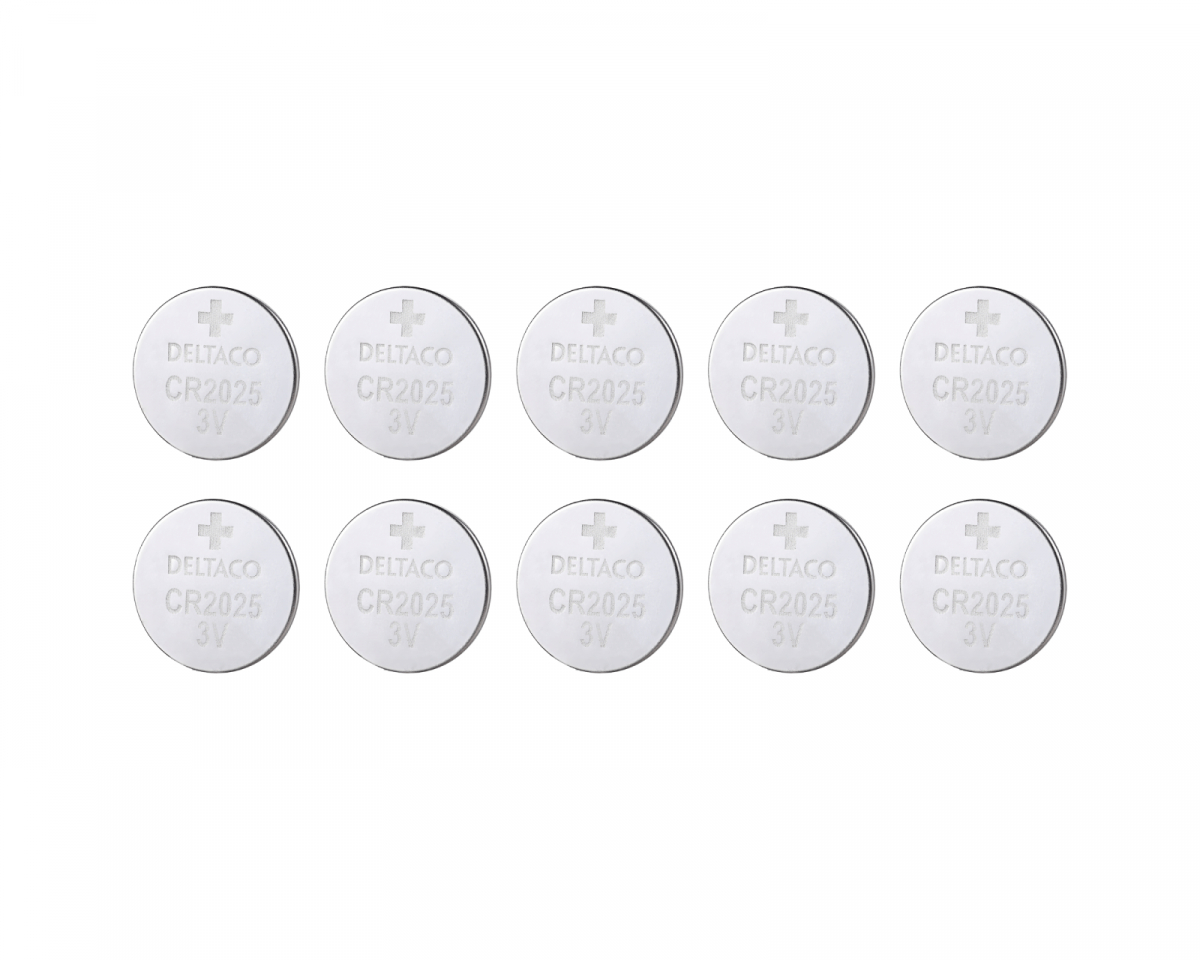 Deltaco Ultimate Litiumnappiparisto CR2025 3V - 10kpl