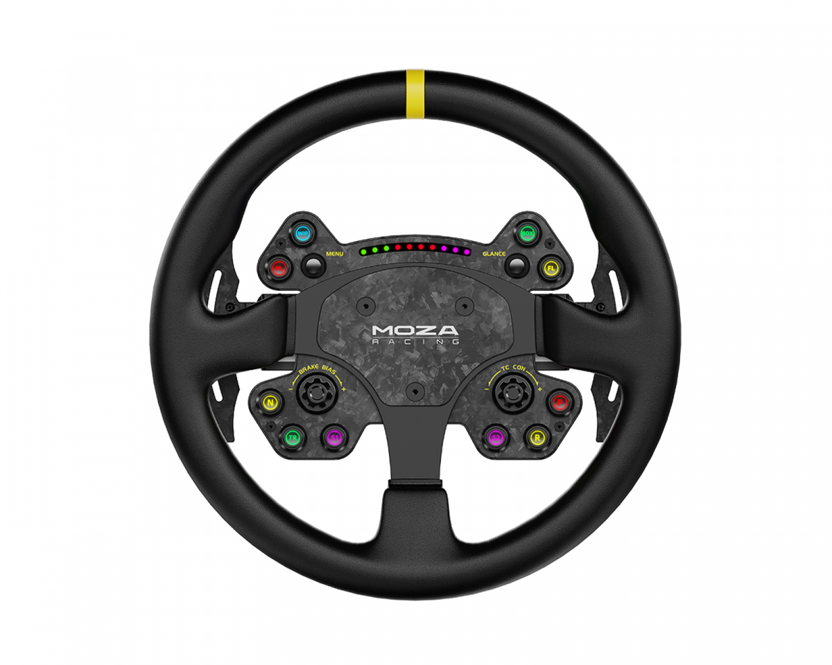 Moza Racing RS v2 Steering Wheel Round Leather - 33cm Rattiohjain