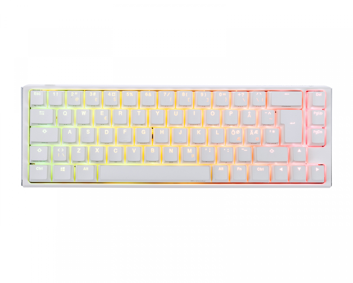 Ducky ONE 3 SF Pure White RGB Hotswap Pelinäppäimistö [MX Brown]