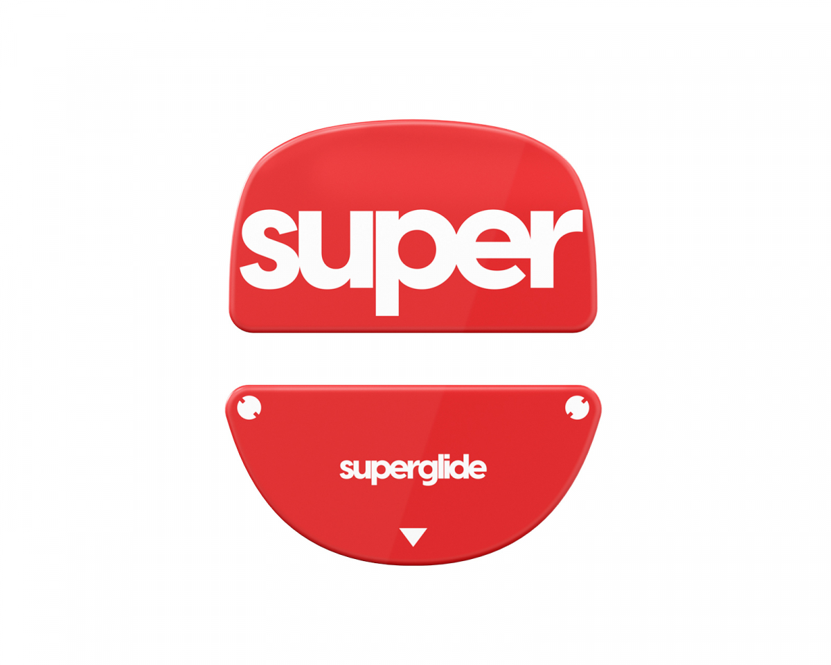 Superglide Version 2 Glass Skates varten Vaxee XE Wireless - Punainen