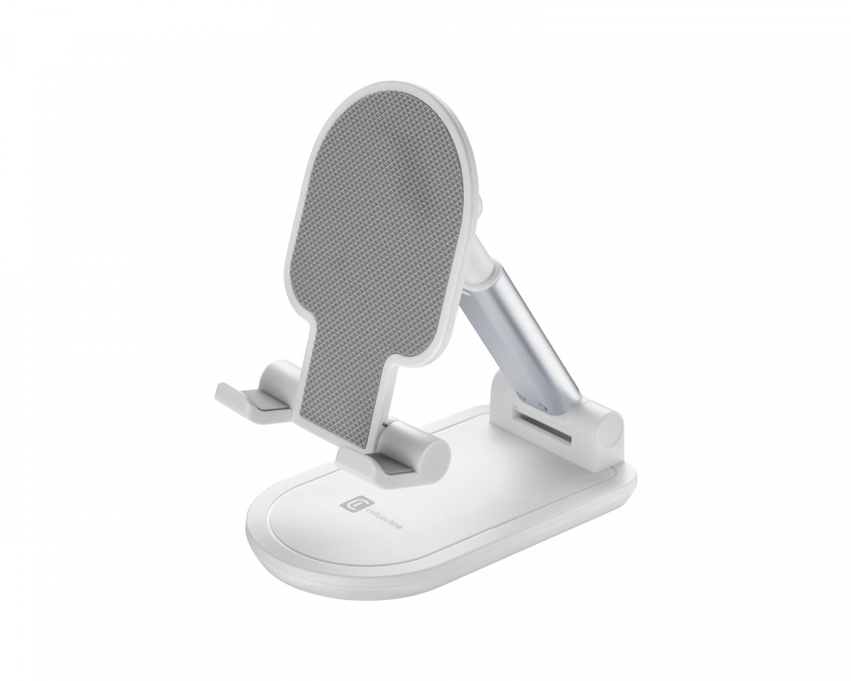 Cellularline Desk Holder - Taitettava Pöytäteline Äypuhelimille ja Tableteille - Va
