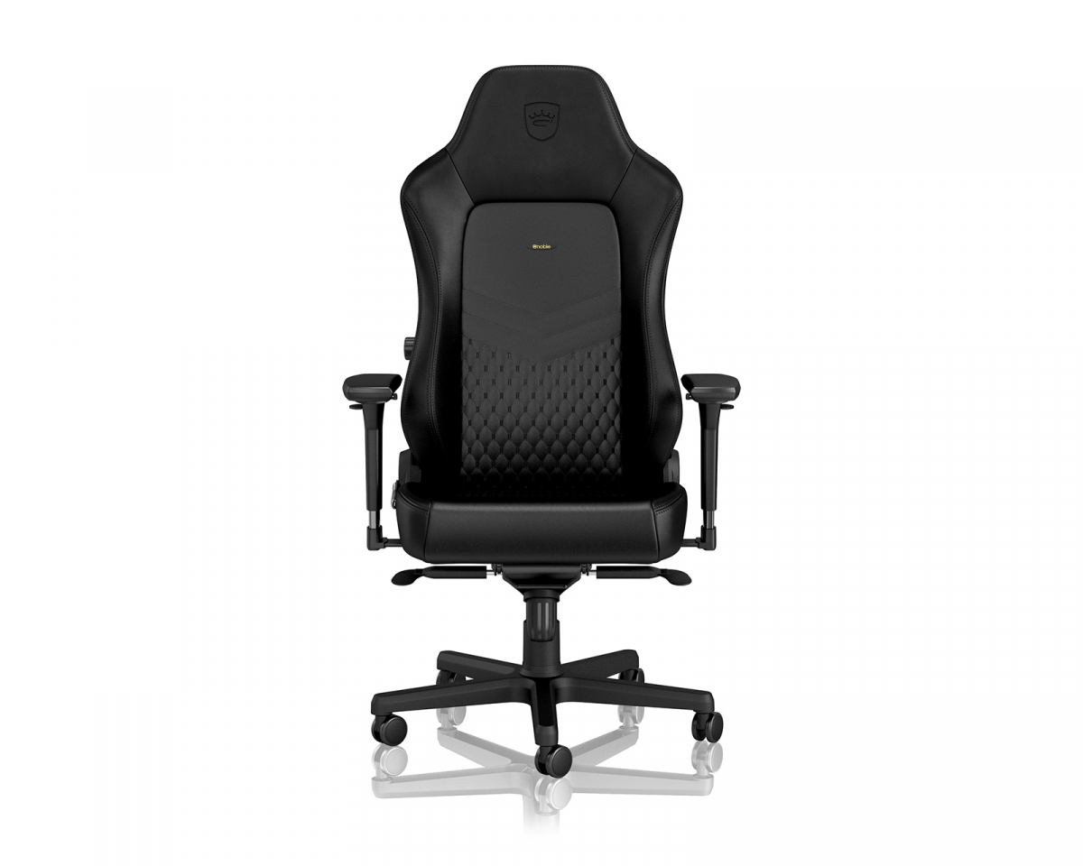 noblechairs HERO Real Leather - Musta / Musta