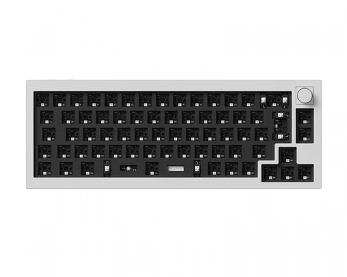Keychron Q2 Pro QMK 65% ISO Barebone Knob Version - Shell White