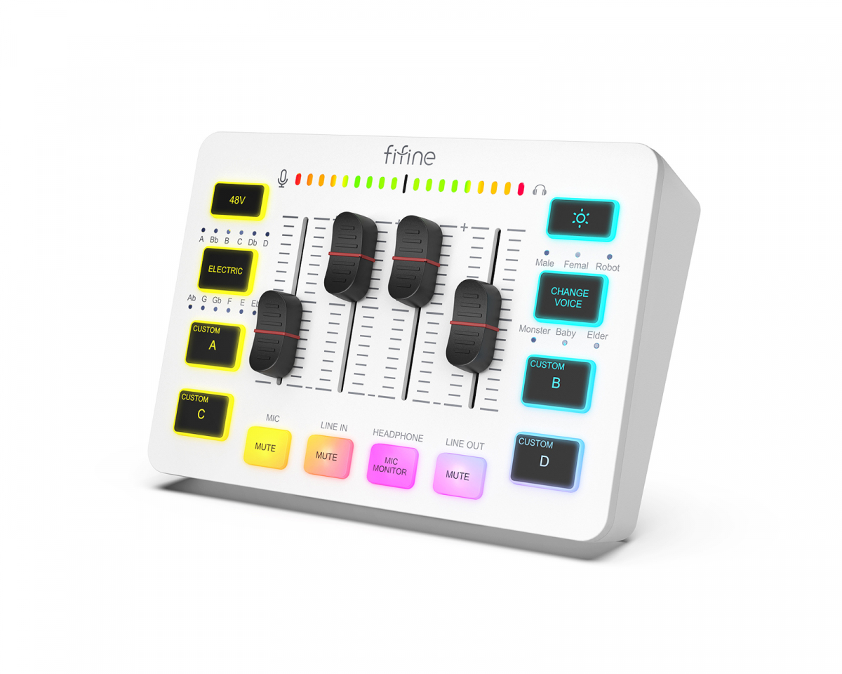 Fifine AMPLIGAME SC3 Gaming USB Mixer - Streaming & Podcast Mikseri - Val