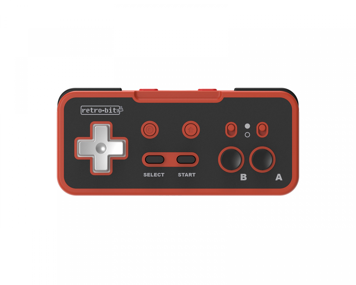 Retro-Bit Origin8 Wireless Controller, 2.4G Pad NS, Red & Black - Langaton O