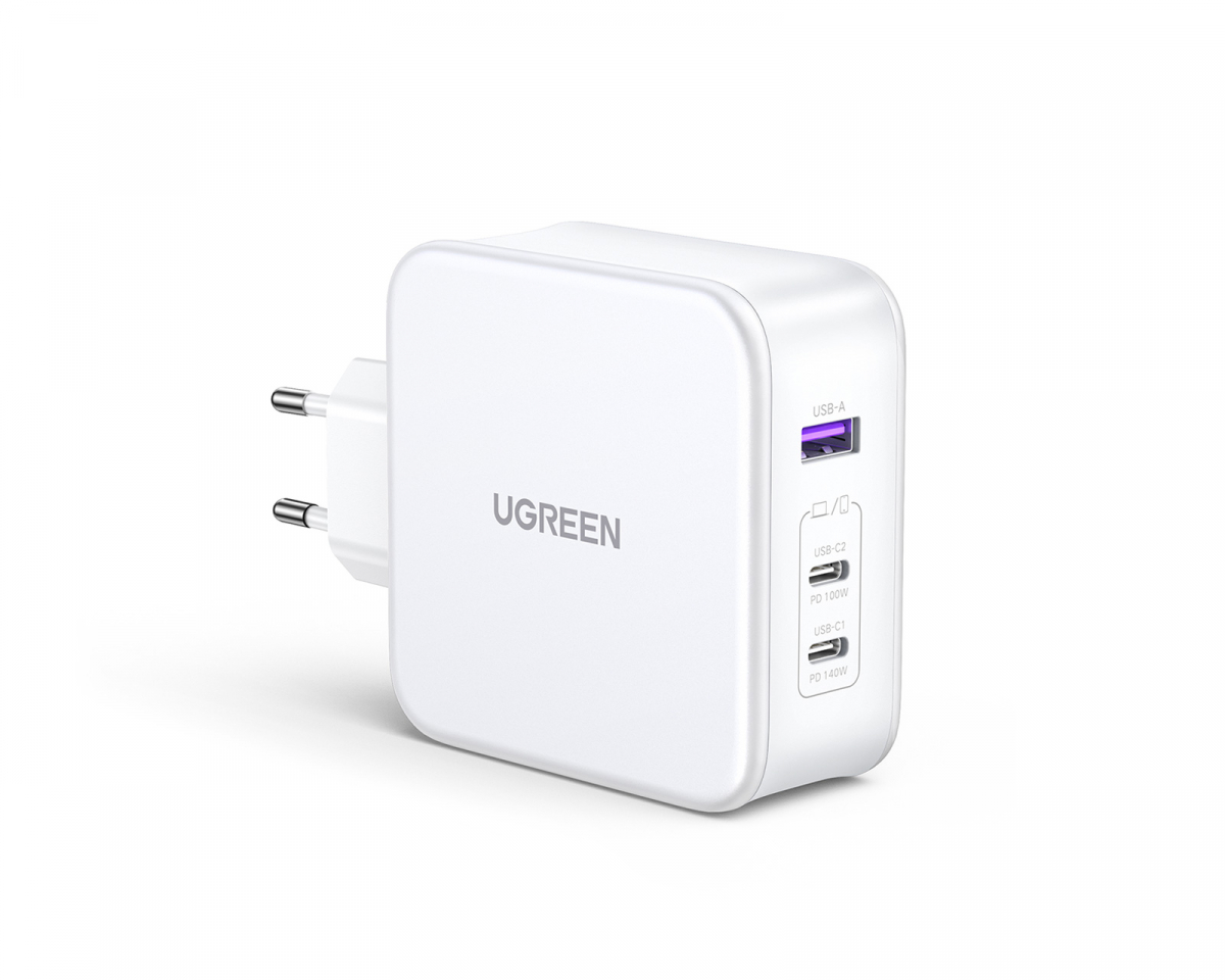 UGREEN Nexode 140W USB-C PD GaN - 3-Port Wall Charger + USB-C Cable 1.5m - Va