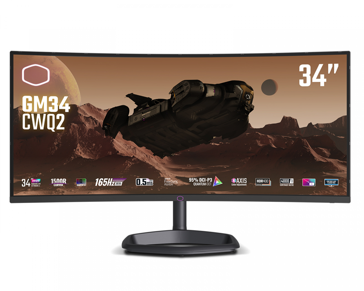 Cooler Master GM34-CWQ2 34" WQHD, 165hz, Quantum Dot, VA, Curved Pelimonitori