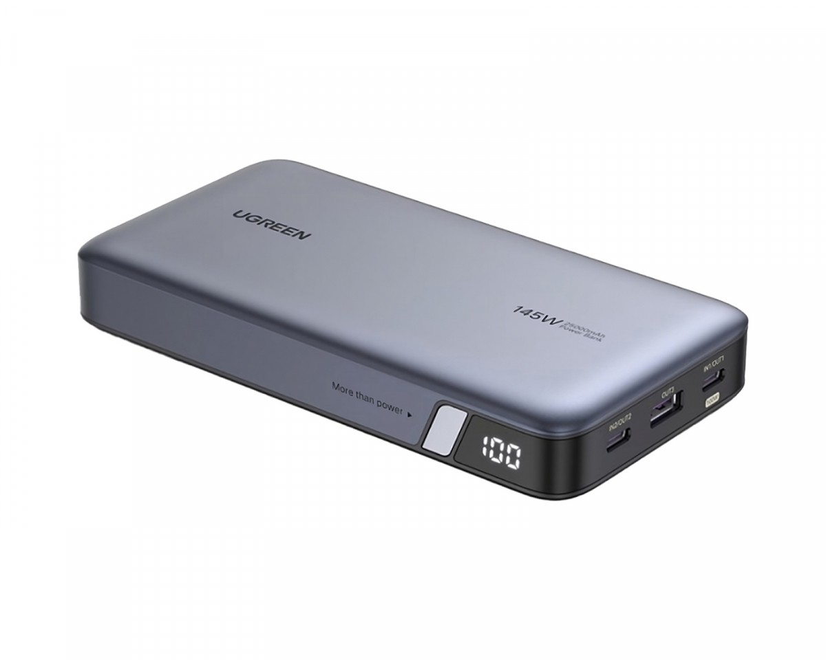 UGREEN 145W Powerbank Laptop 25 000 mAh - Space Grey - Varavirtalähde