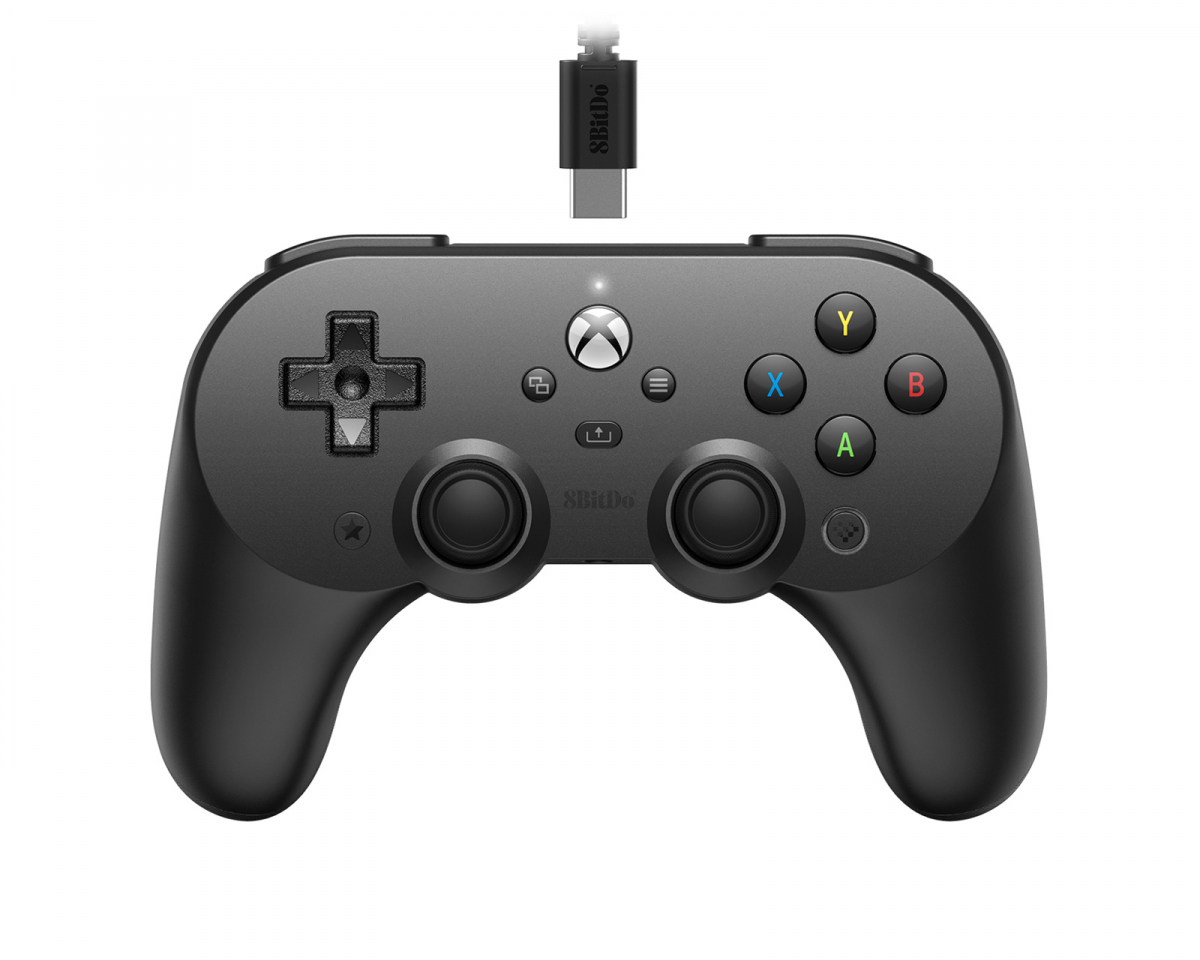 8Bitdo Pro 2 Wired Controller Xbox Hall Effect Edition - Musta Ohjain