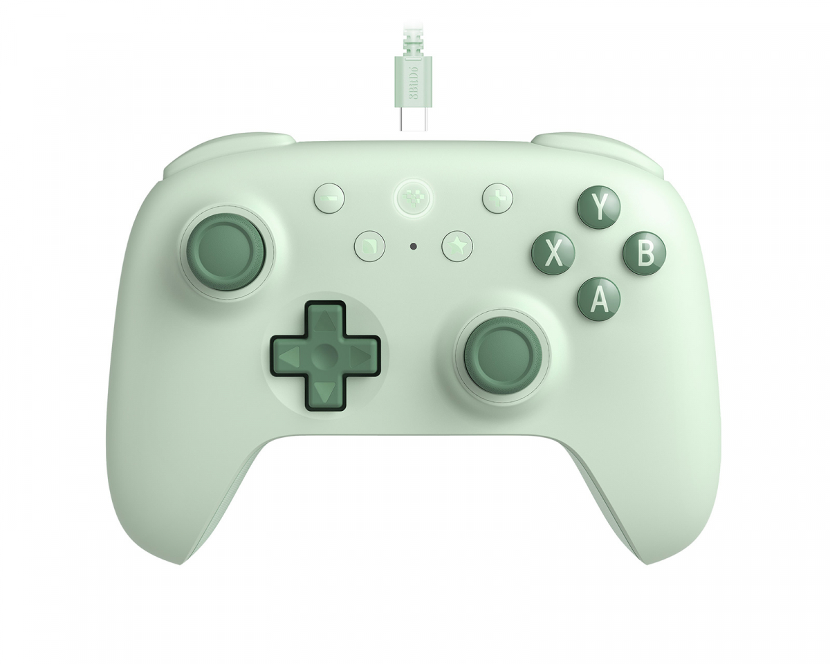 8Bitdo Ultimate 2C Wired Controller Hall Effect - Vihreä Ohjain