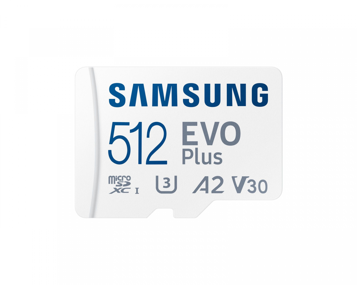 Samsung EVO Plus microSDXC UHS-I U3 512GB & SD adapter - Muistikortti
