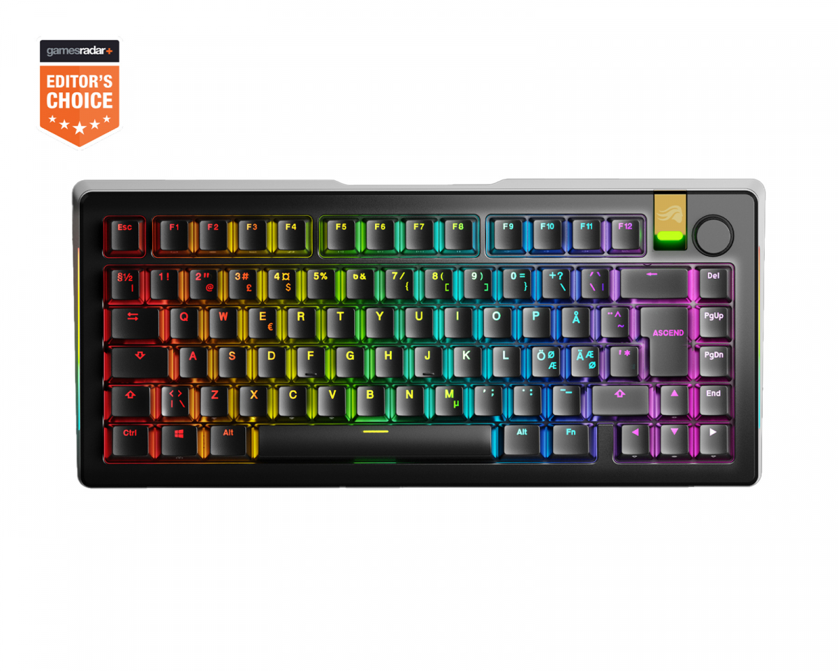 Glorious GMMK 3 Pro HE 75% Pre-Built Langaton Näppäimistö [Hall Effect] - Musta