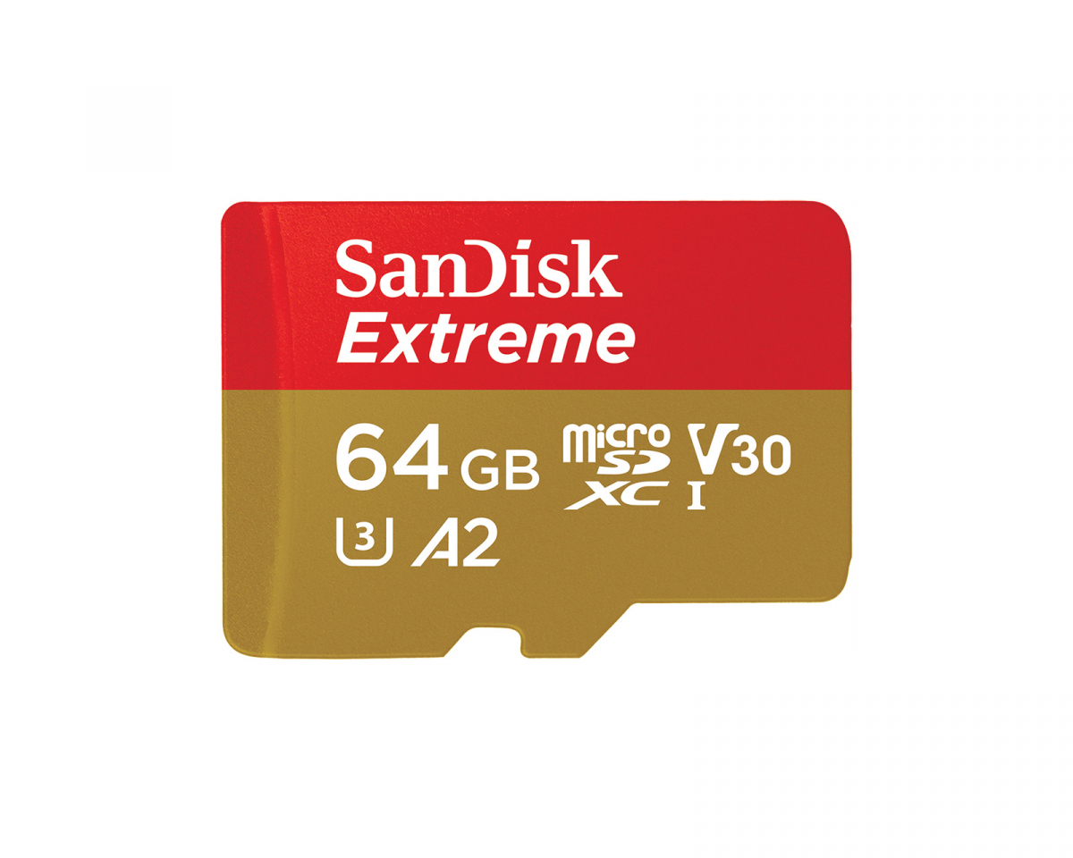 SanDisk Extreme microSDXC Muistikortti - 64GB