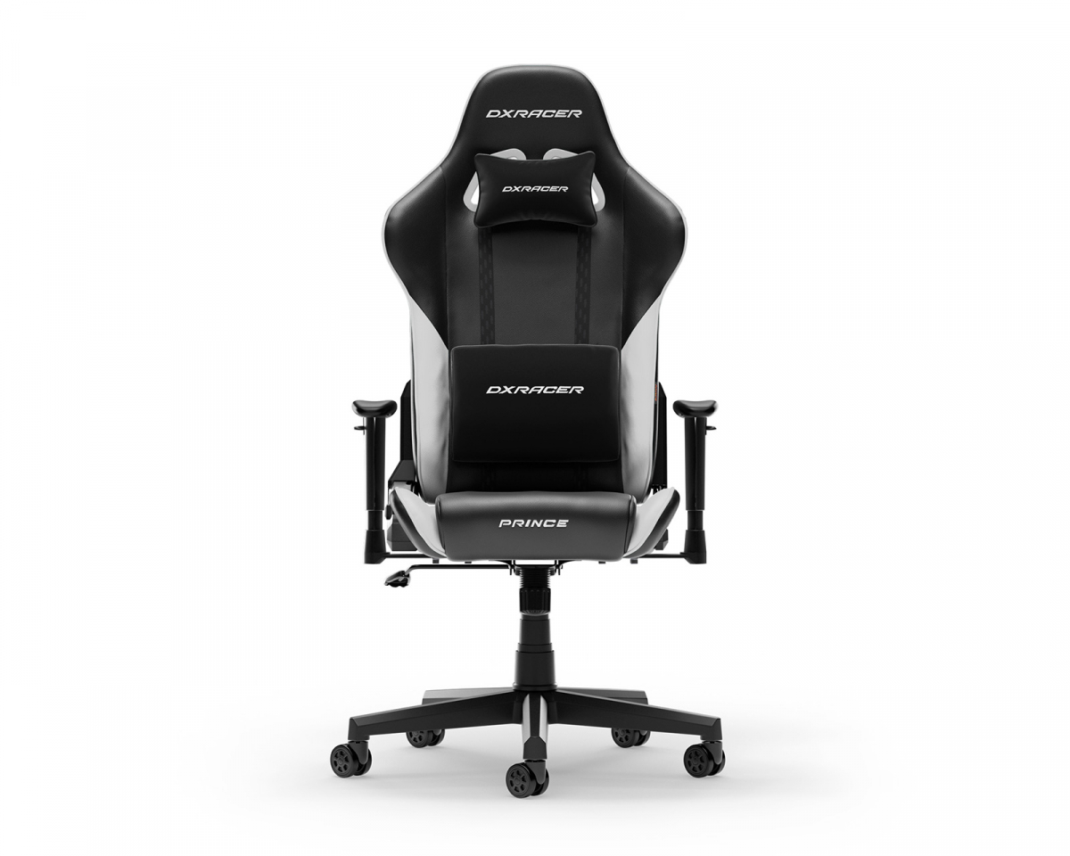 DXRacer PRINCE L Musta & Valkoinen PVC Nahka