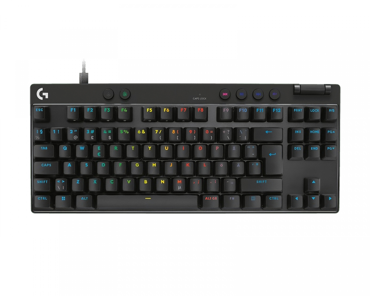 Logitech Pro X TKL Rapid Langallinen Pelinäppäimistö [Linear] - Musta