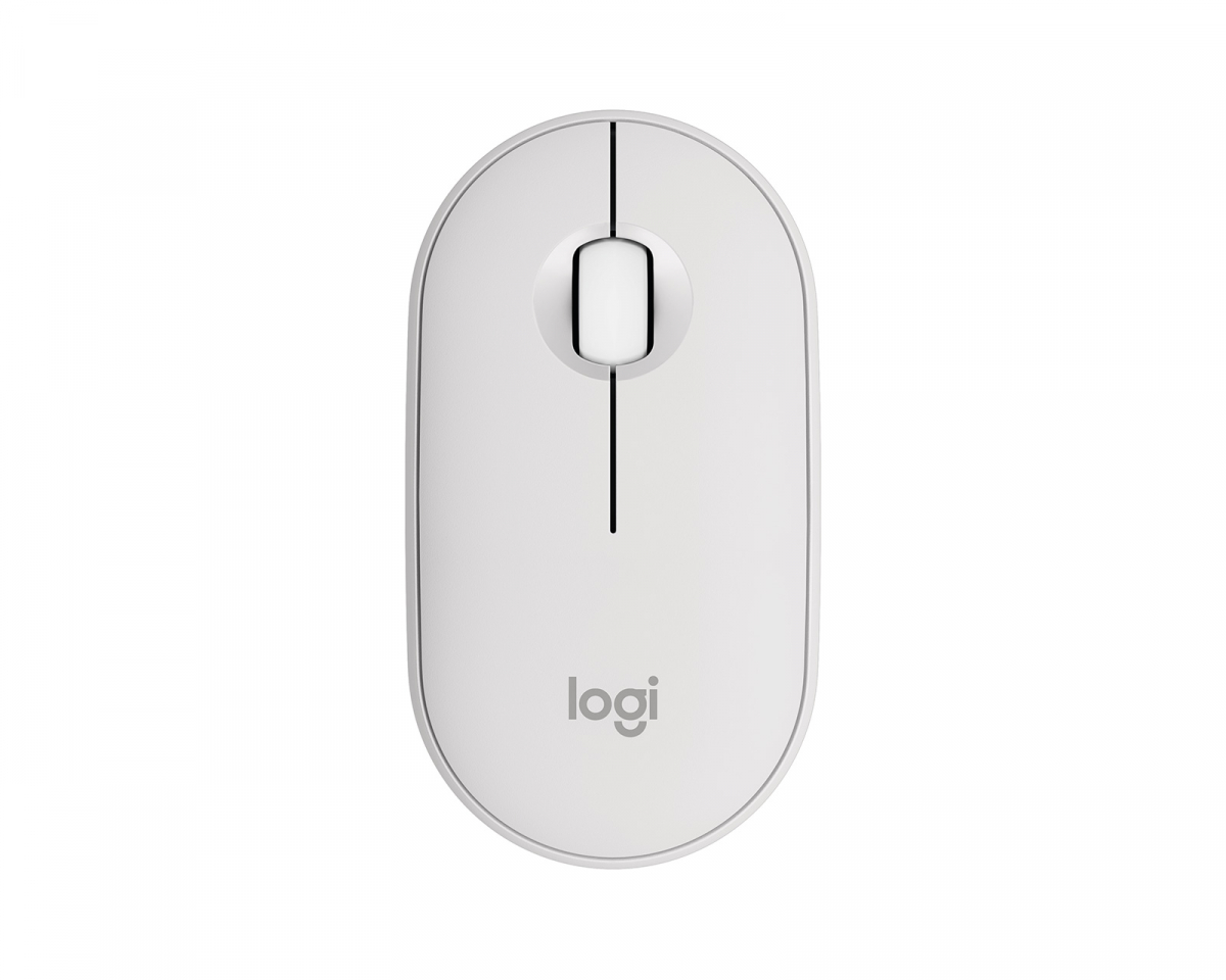 Logitech Pebble M350s Langaton hiiri - Tonal White