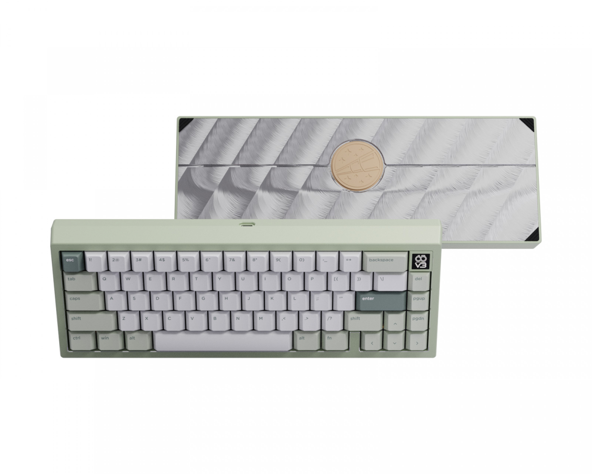 Wuque Studio Zoom65 V3 No Tail Light Barebone Edition - Milk Green