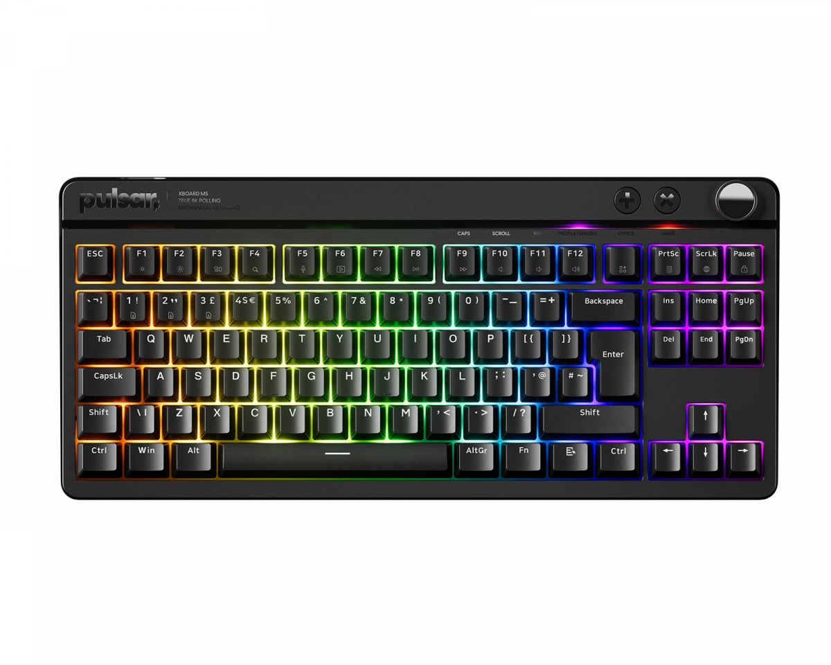 Pulsar Xboard MS TKL Näppäimistö ISO - Musta