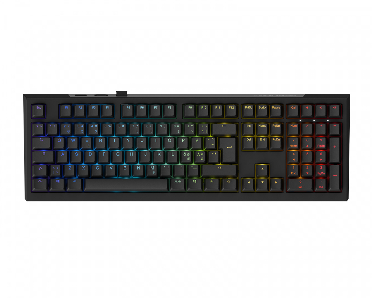 Ducky One X Fullsize Langaton Pelinäppäimistö - Musta