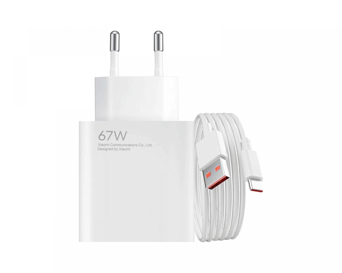 Xiaomi 67W HyperCharge Combo Laturi USB-A - Valkoinen