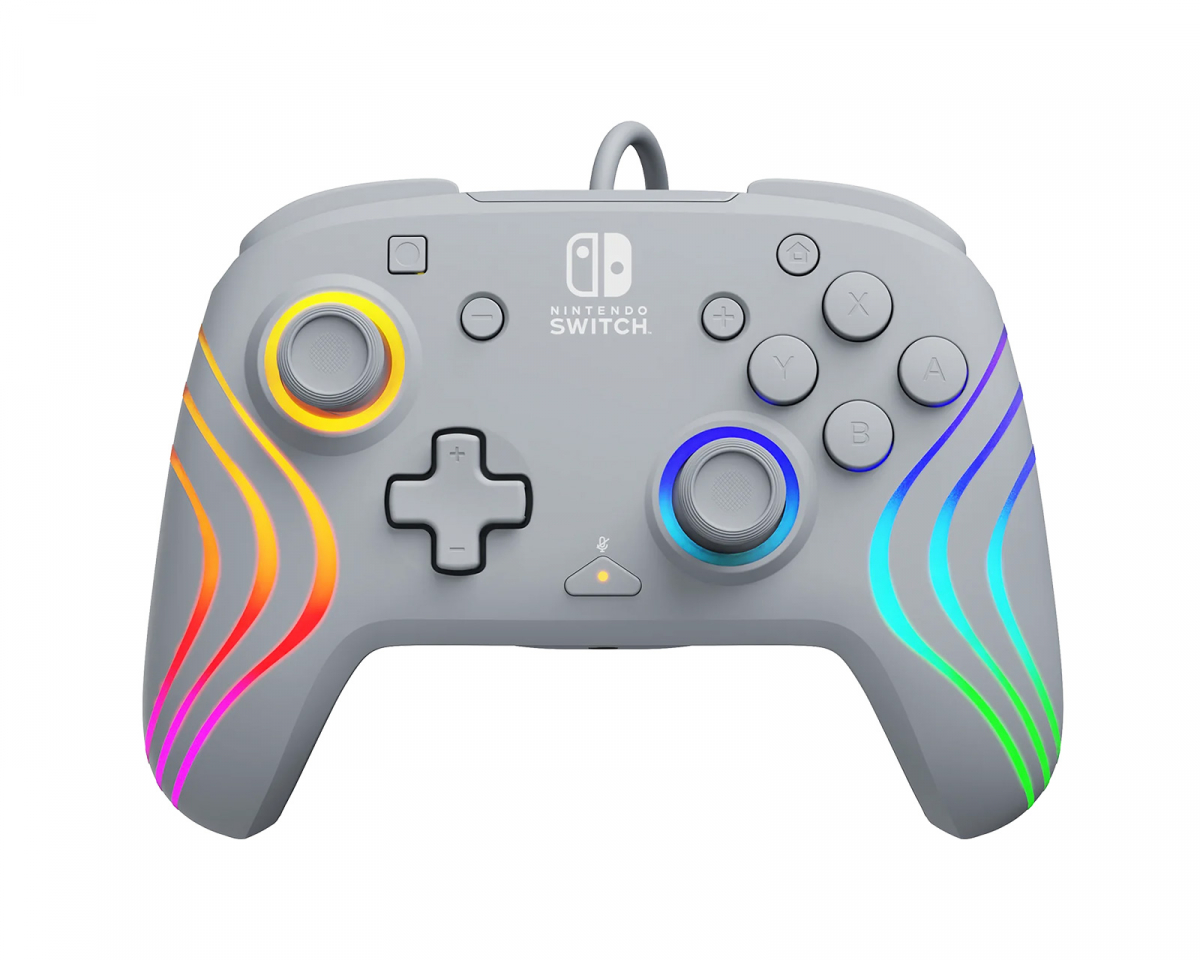 PDP Afterglow Wave Wired Ohjain - Harmaa (Nintendo Switch)