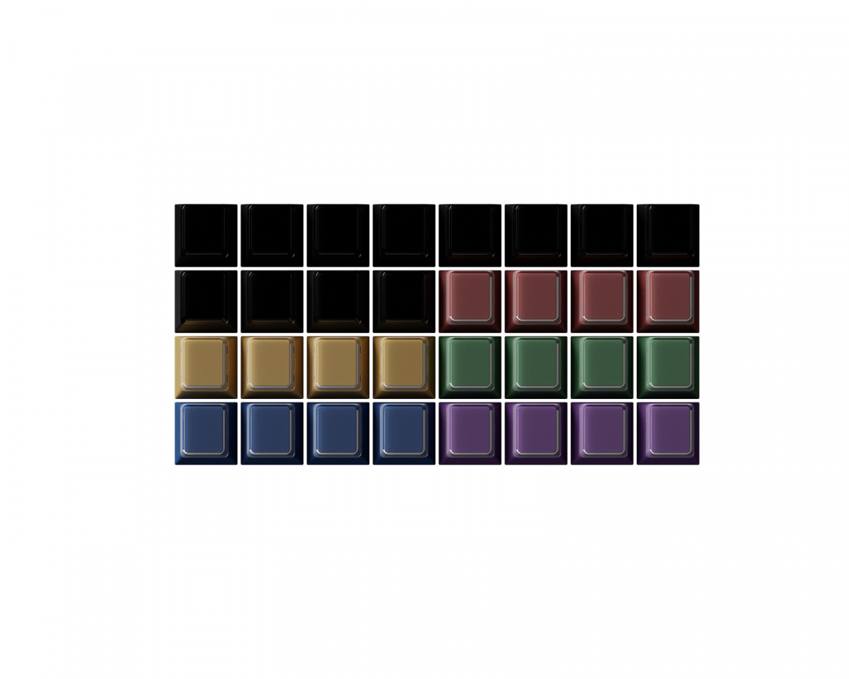 KBDfans PBTfans Retro Dark Lights R2 - Relegendables kit