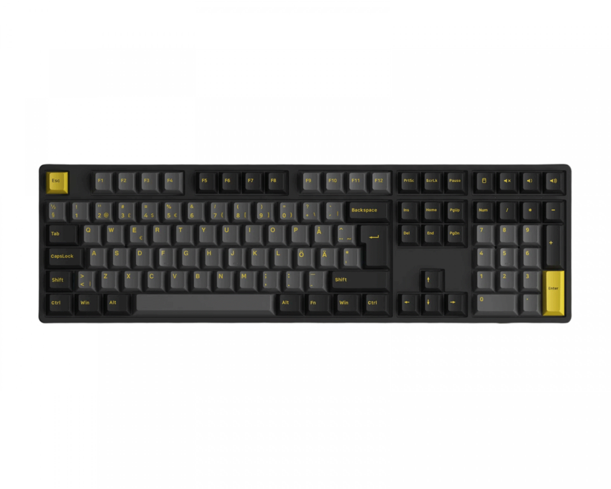 Akko 5108B Plus-S Langaton näppäimistö - Black & Gold [V3 Cream Yellow