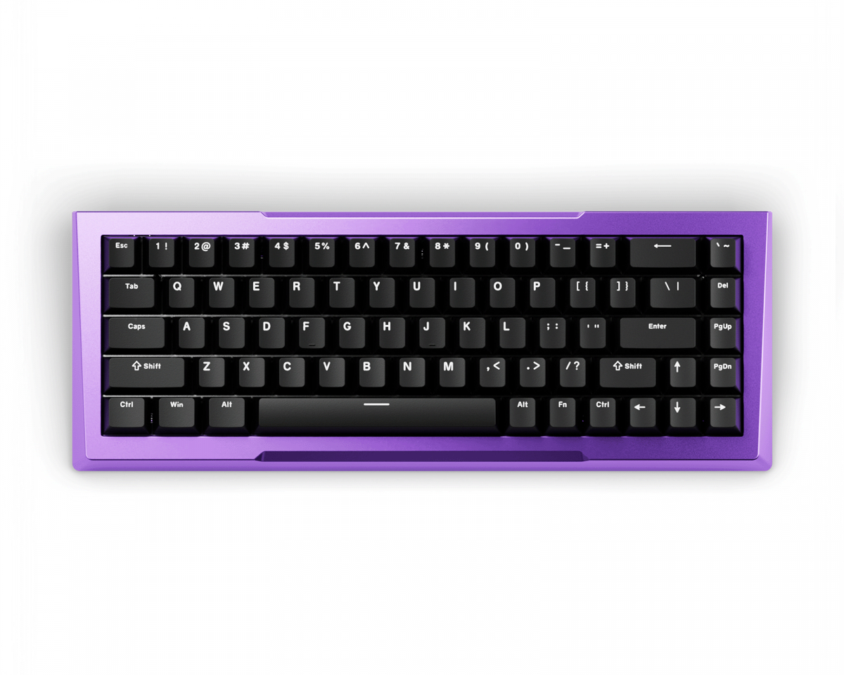 Pwnage Zenblade 65 V2 – Hall-efekti Pelinäppäimistö Black Edition ANSI – Viol