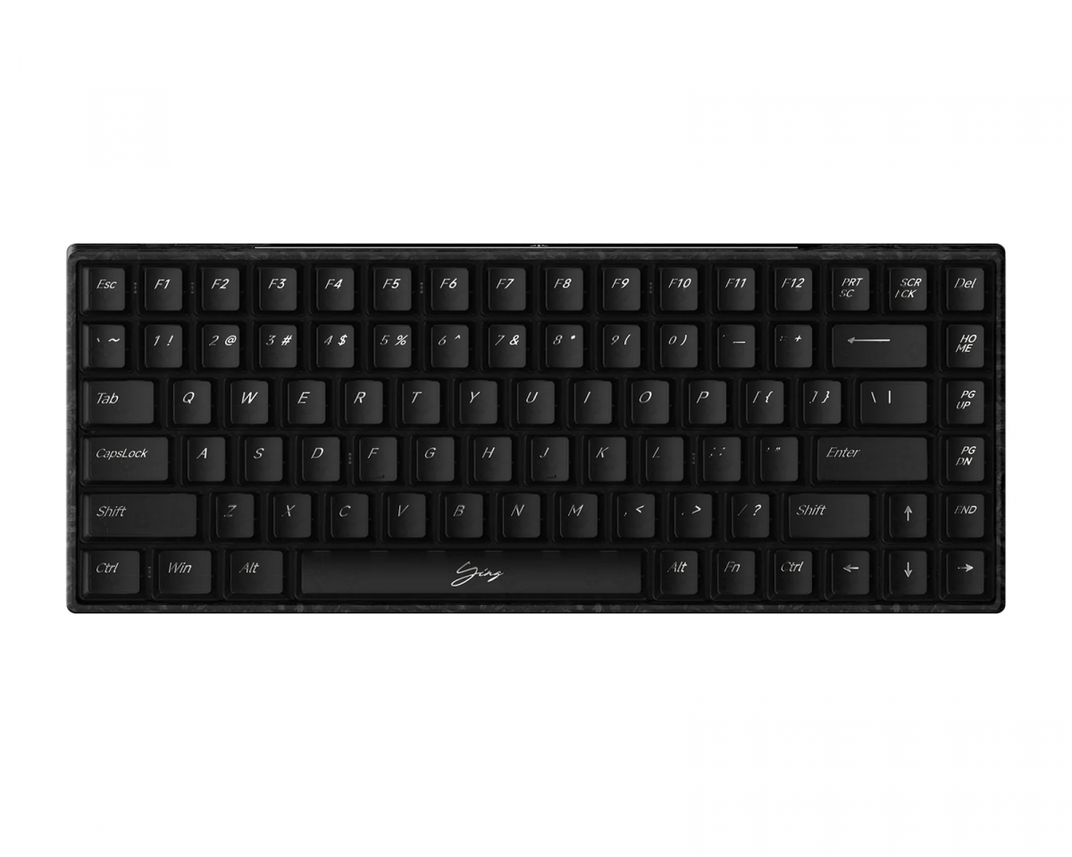 WLMouse YING75 HE Forged Carbon Fiber Näppäimistö - Musta [Gateron Nightfall]