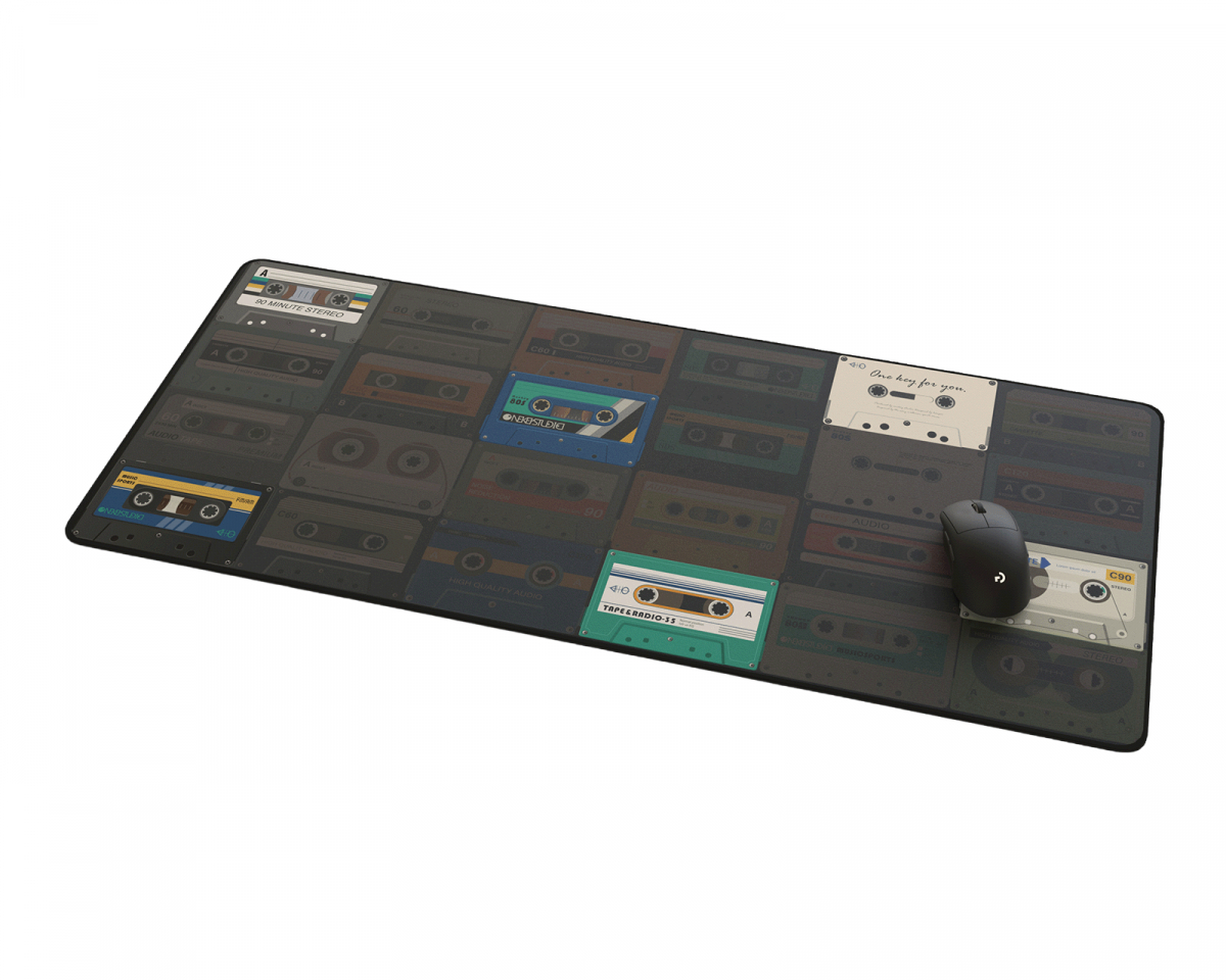KBDfans PBTfans Tape & Radio 2XL Deskmat