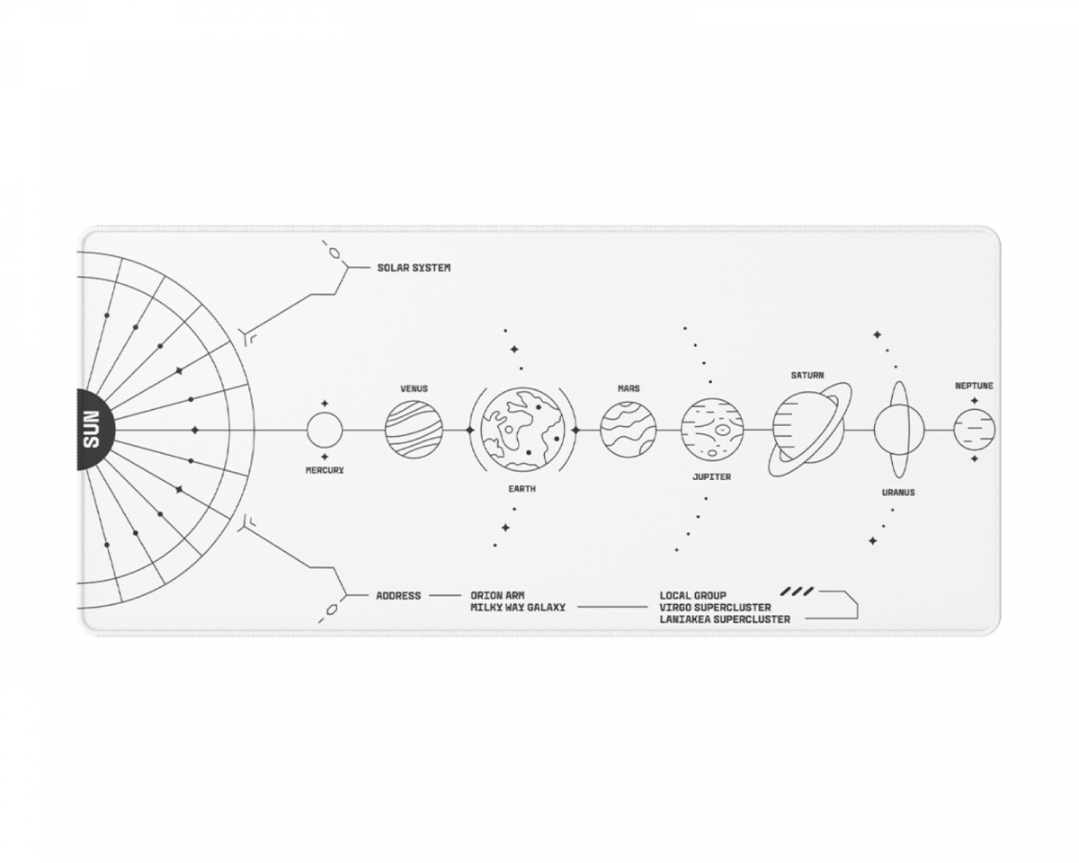 Dark Project Terra Nova Hiirimatto XL - Valkoinen