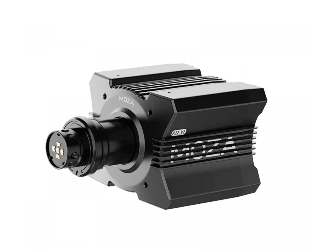 Moza Racing R12 V2 Direct Drive Wheelbase - Musta Servomoottori Rattipohja